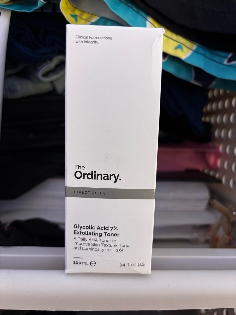 The Ordinary Glycolic Acid 7% Exfoliating Toner - White and Silver